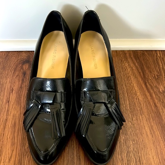 Marc Fisher Black Block Heels - Picture 2 of 7